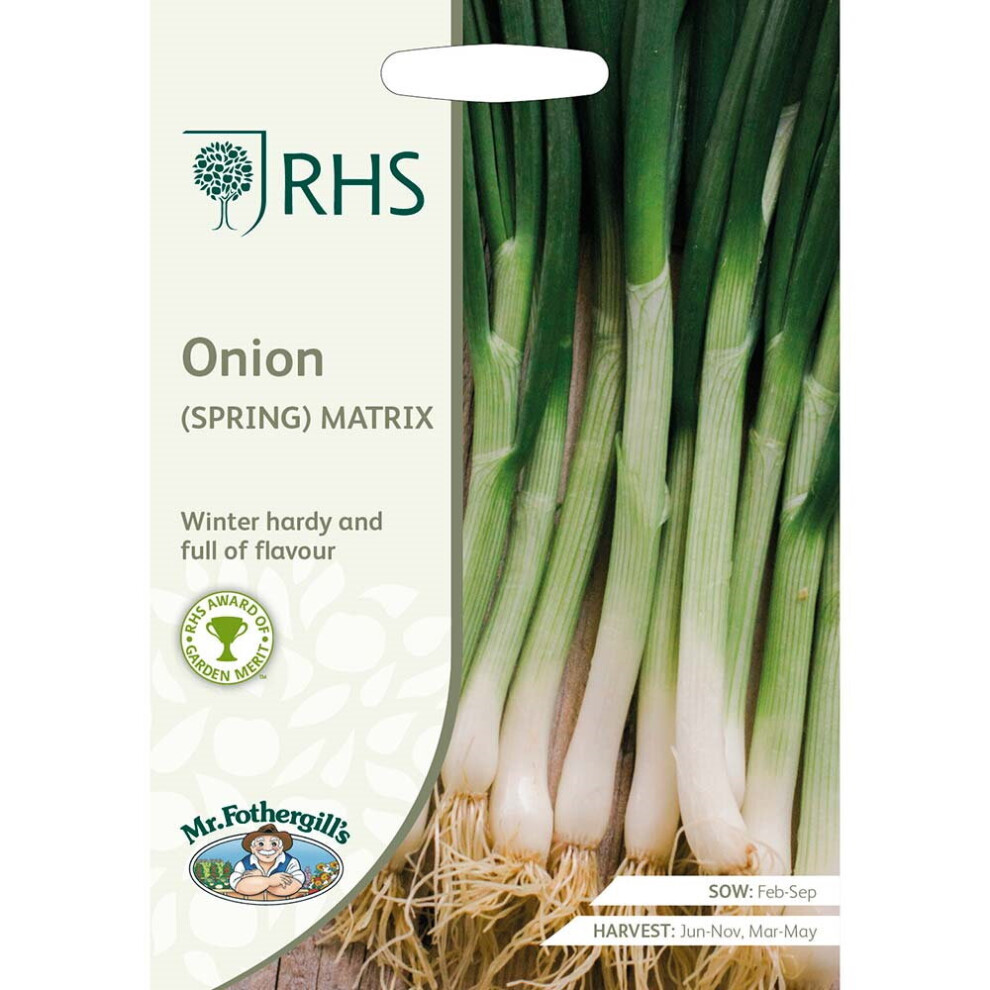 Mr Fothergill's Rhs Grow Your Own Vegetables Onion (Spring) Matrix Seeds