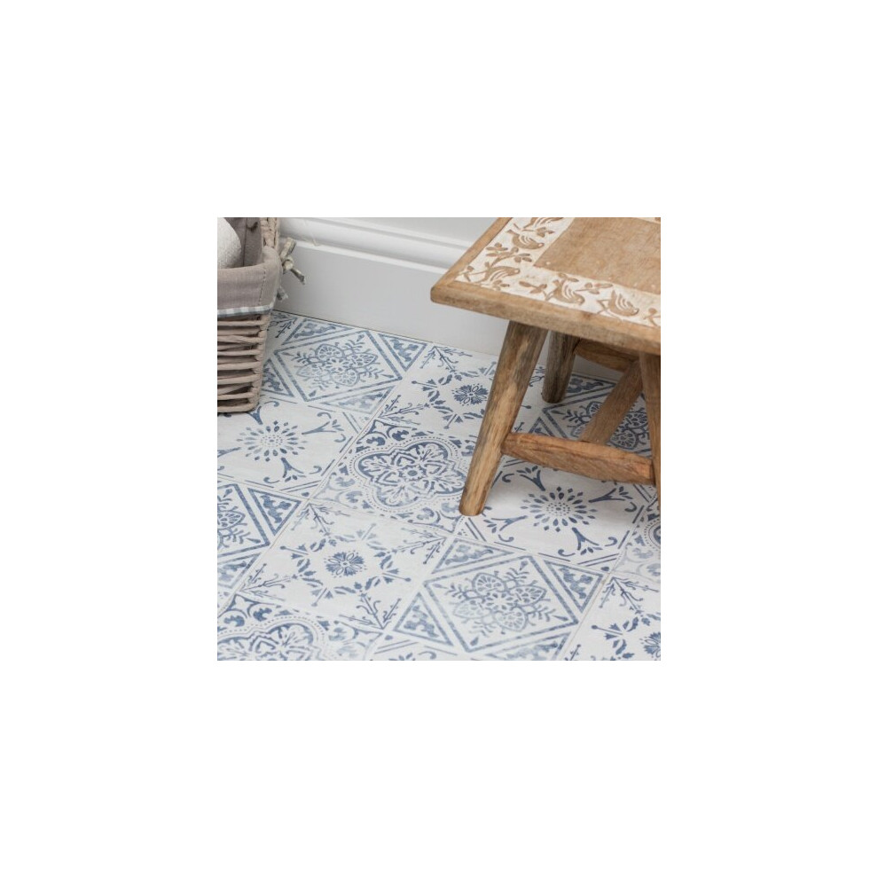 VINTAGE peel and stick vinyl floor tiles (30.48cm x 30.48cm) pack qty 11 tiles (1sqm)