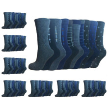 (Suit socks ) 12 Pack Mens Smart Breathable Socks Casual Multicolour Cotton Rich Designer Men Socks