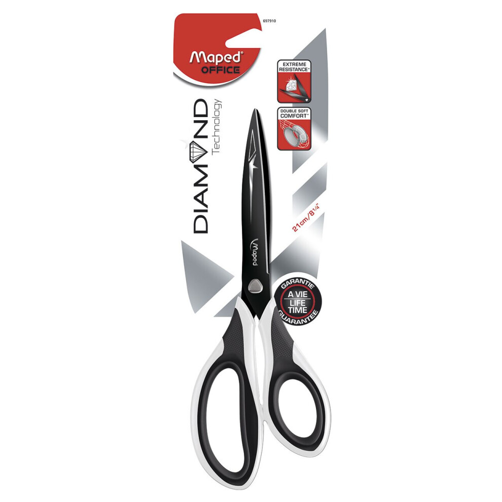 Maped Office Asymmetrical Diamond Scissors 21Cm 3154146979106