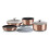 (Rose) Berlinger Haus 12Pc Cookware Set Pots Pans Lids 3