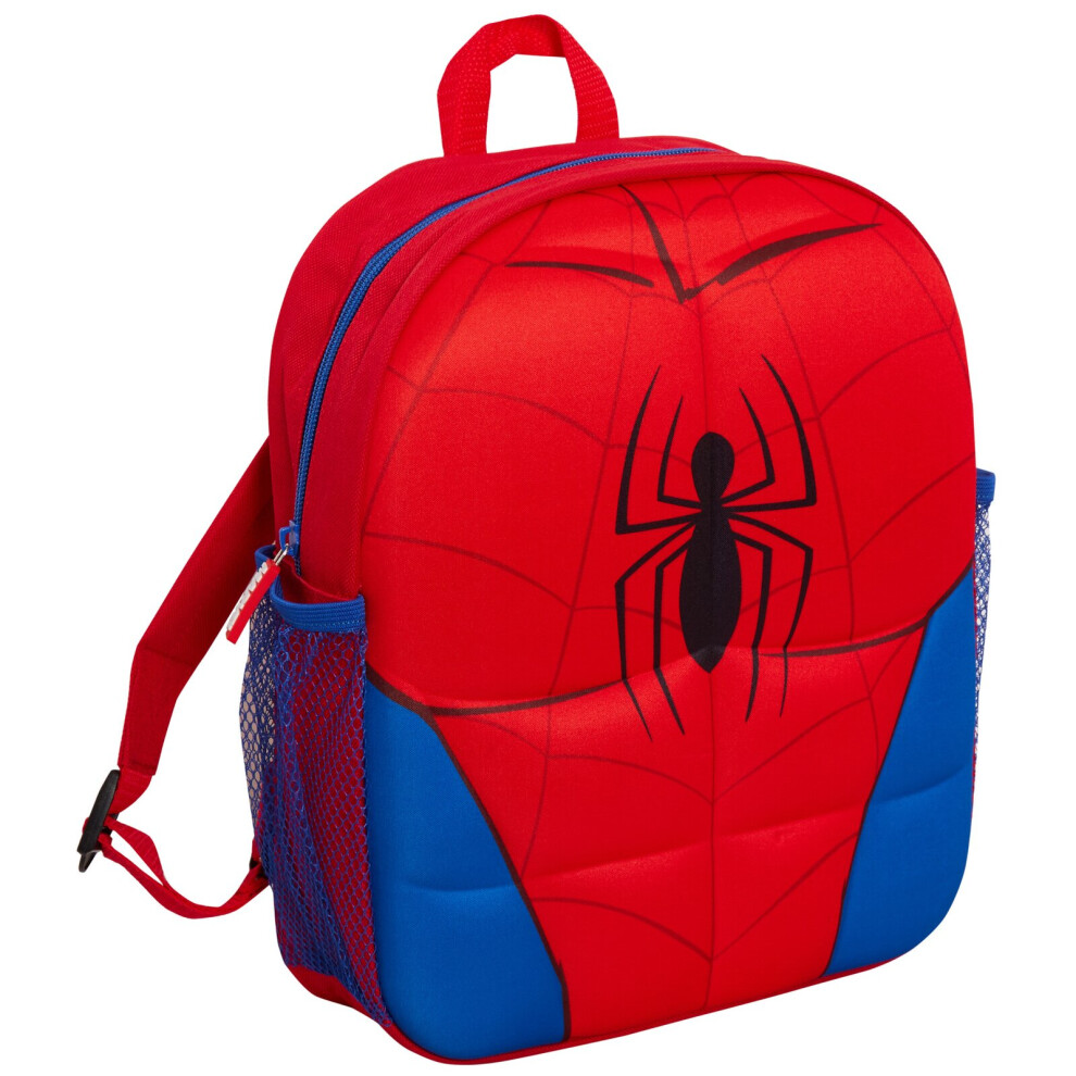 (One Size) Marvel Spiderman Backpack 3D Plush Travel School Rucksack Boys Lunch Bag Kids