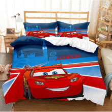 (Style 15, Single) Car Bedding Cover Single Double King Duvet Cover