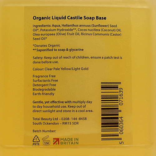 Suezbana Liquid Castile Soap Organic 1Kg 2