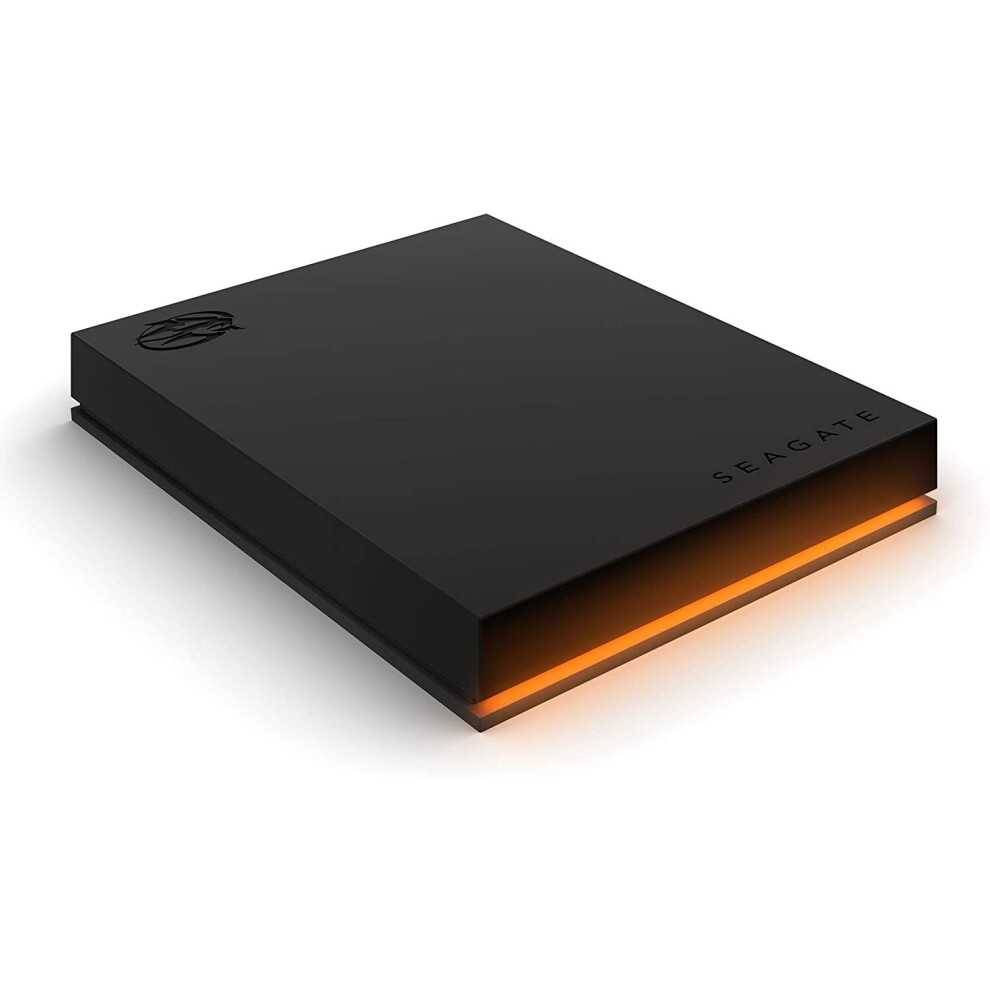 Seagate Firecuda Gaming Hard Drive, 2 Tb, External Hard Drive Hdd, Usb-C, Usb 3/2, Rgb Led Lighting, 3 Years Rescue Services (Stkl2000400)