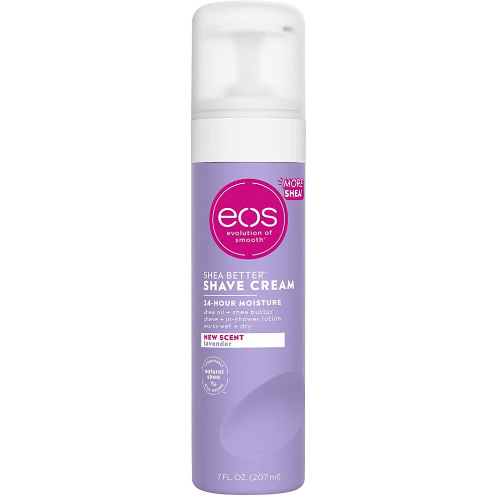 Cream/Lavender Eos Ultra Moisturizing Shave Jasmine, 7 Ounce