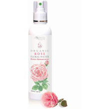 Organic Rose Floral Water (Rosa damascena) Beauty Elixir, 100% Natural, from Family Owned Farm, Spray for face, Body, Hair (250ml)