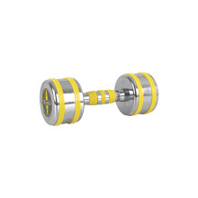 (2 x 7kg) Chrome Luxury Dumbbells Yellsteel