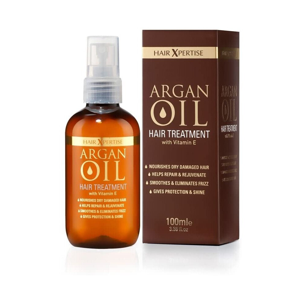 Hair Xpertise Moroccan Argan Oil- Treatment For Damaged Hair | Nourishes And Moisturises Dry Hair | Repairs, Smoothes And Brings Life To Your Hair! -