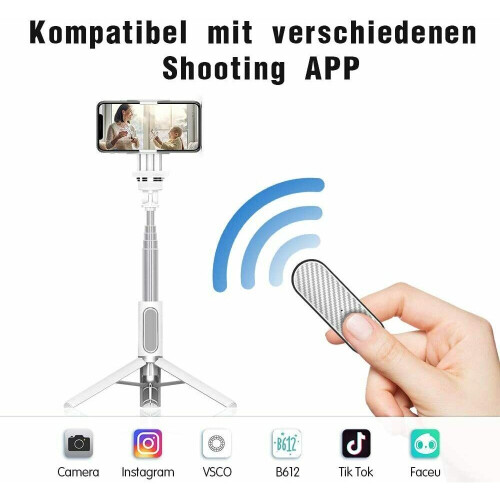 Smartphone Stabilizer with remote control, 1-Axis Selfie Stick 2