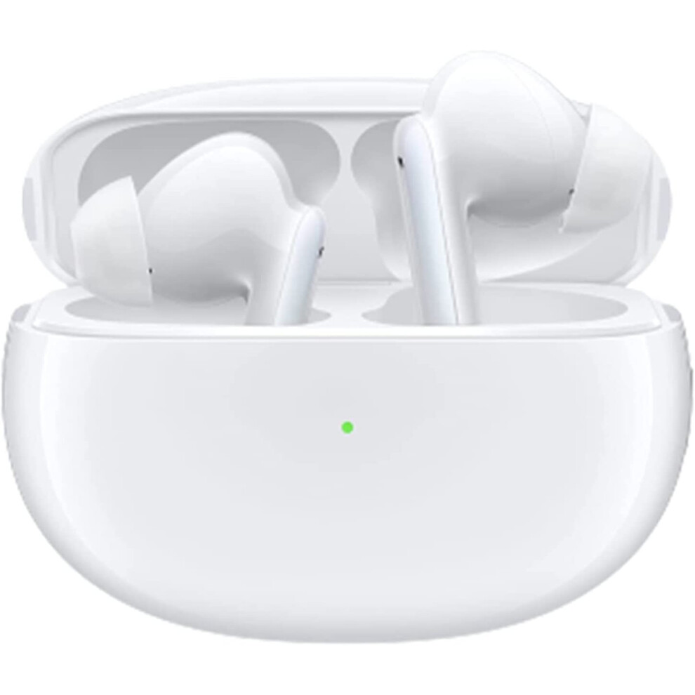 OPPO Enco X True Wireless Bluetooth Headphones In-Ear Earbuds Hybrid Active Noise Cancellation Wireless Charging IP54 AAC SBC - White