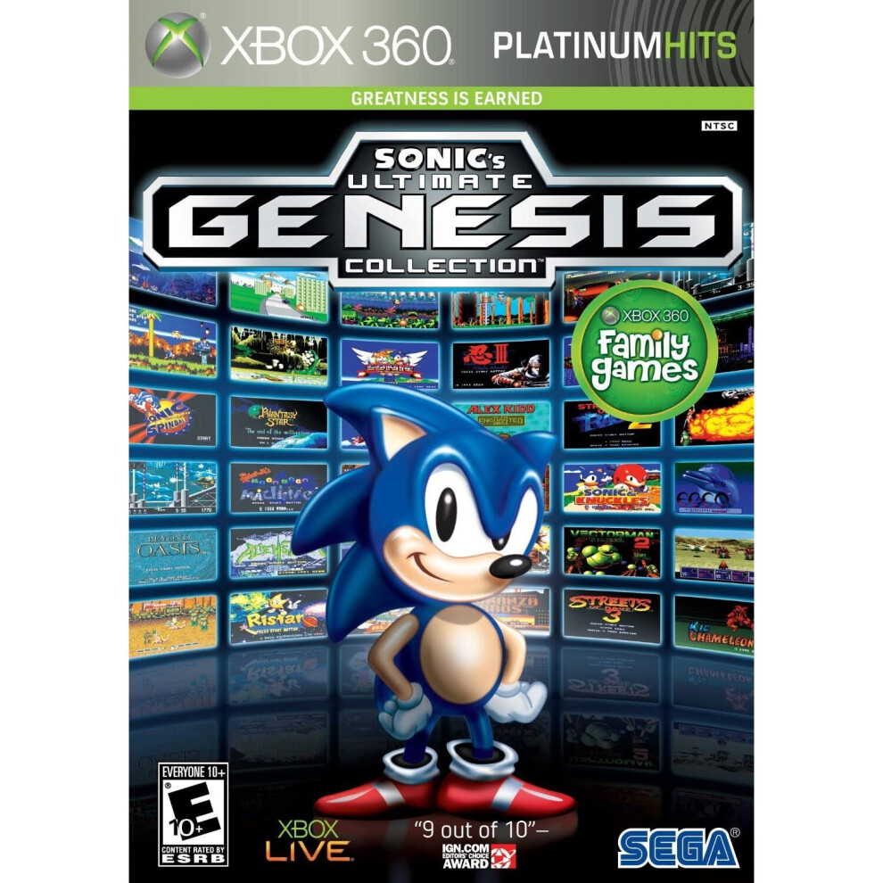 360 Sonic Ultimate Genesis Collection Xbox 360 Game (#)