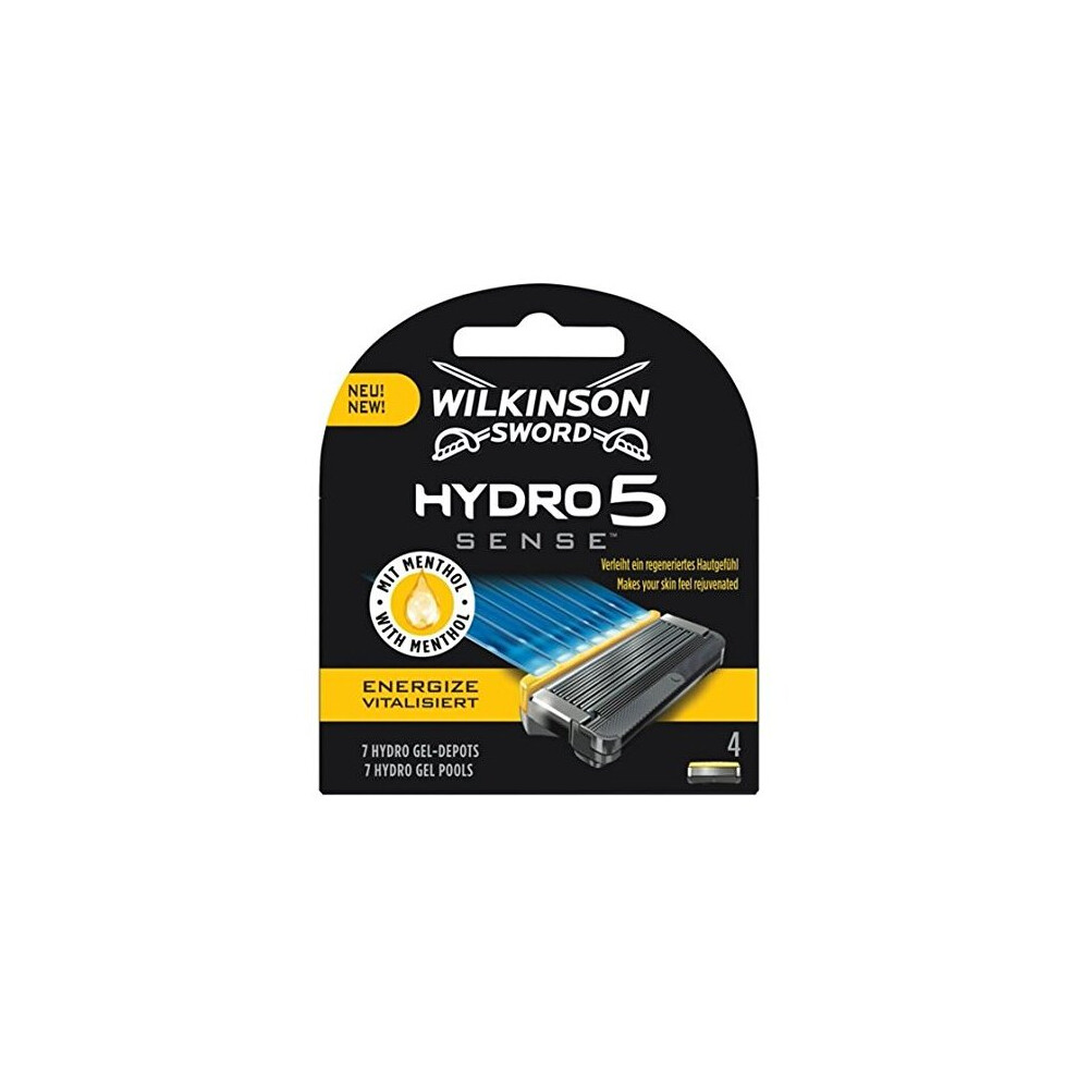 WILKINSON SWORD Hydro 5 Sense Energize Men's Razor Blades X 4