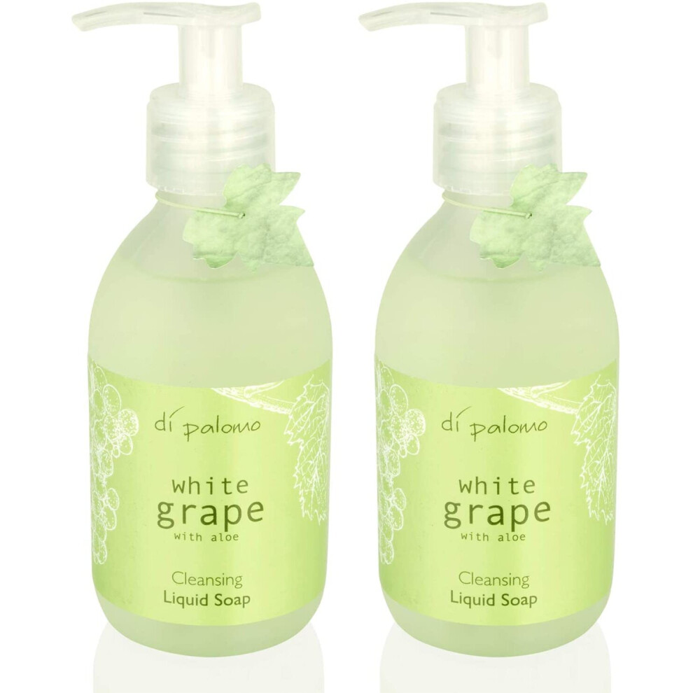 Di Palomo White Pack Of Two Grape With Aloe Liquid Soap (225Ml)