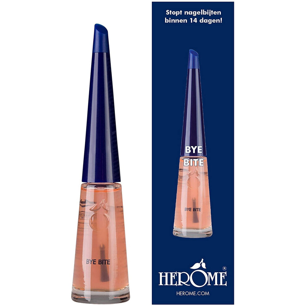 Herome Bye Bite - 10ml - Polish That Stops Nail Biting - Deterrent For Children And Adults