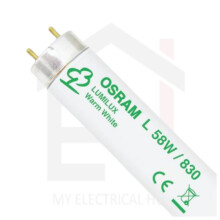 Osram T8 Fluorescent Tube 58W 5ft 3000K - Warm White