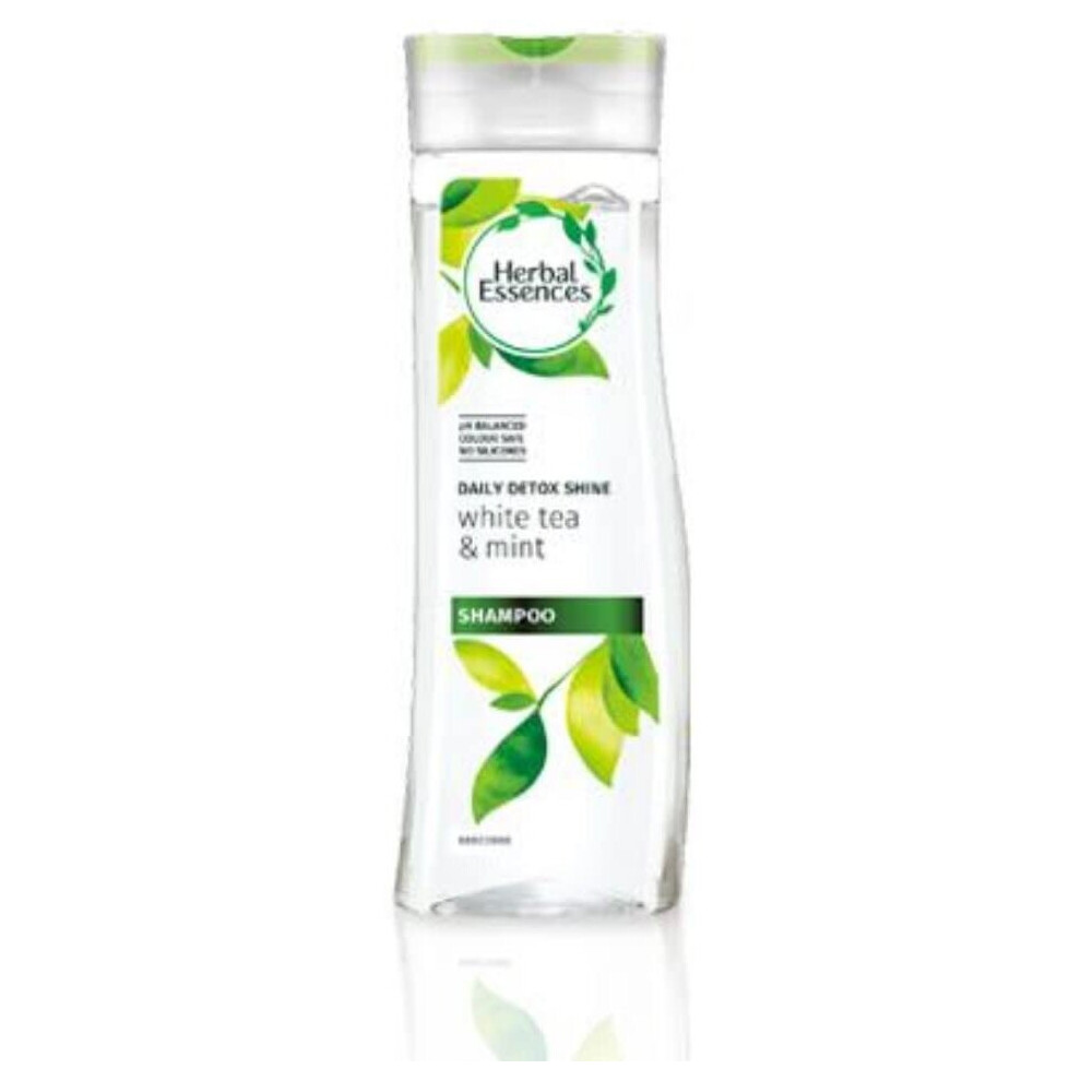 Herbal Essences Daily Detox Shine Shampoo and Conditioner with White Tea and Mint. Bundle with Exclusive Beauty Tips Sheet