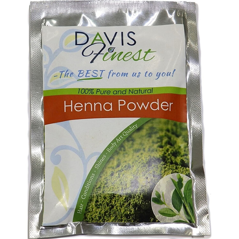 Davis Finest Henna Hair Dye Colour Â Pure Natural Henna Leaf Powder Ppd-Free Hair-Beard Dye 200G