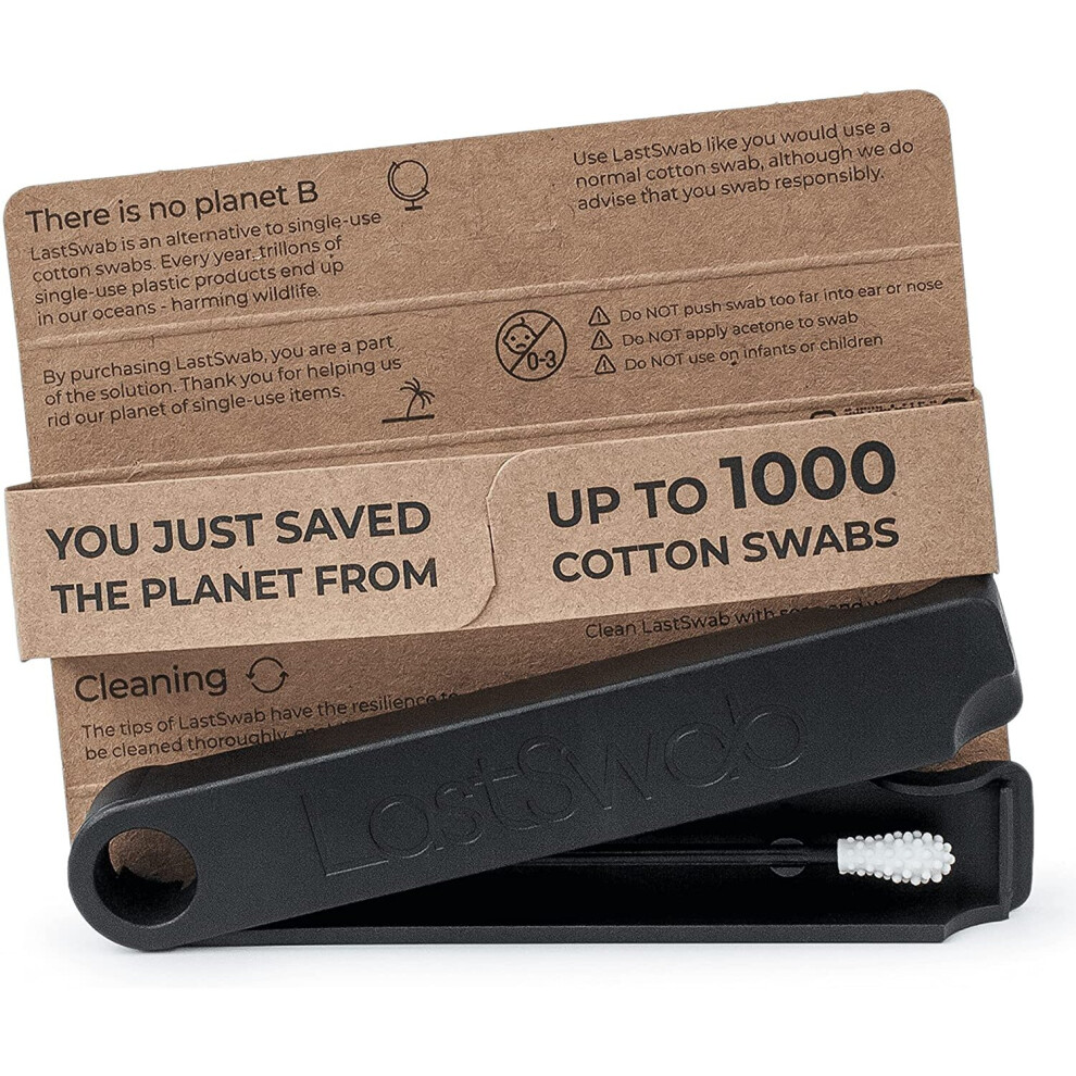 Lastswab Reusable Cotton Buds For Ears By Lastobject - Environmentally Friendly Q Tips - Designed In Denmark - Easy To Clean - Zero Waste Cotton Swabs