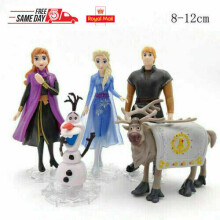 5 Pcs For Disney Frozen Princess 2 Cake Toppers Figures Toys Elsa Anna