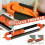 Professional Gauge Carpenter Tool Profile Scribing Ruler Contour Gauge with Lock 6