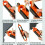 Professional Gauge Carpenter Tool Profile Scribing Ruler Contour Gauge with Lock 4