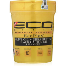 Eco Style Gold Olive Oil & Shea Butter & Black Castor Oil & Flaxseed 32oz ,0748378004717