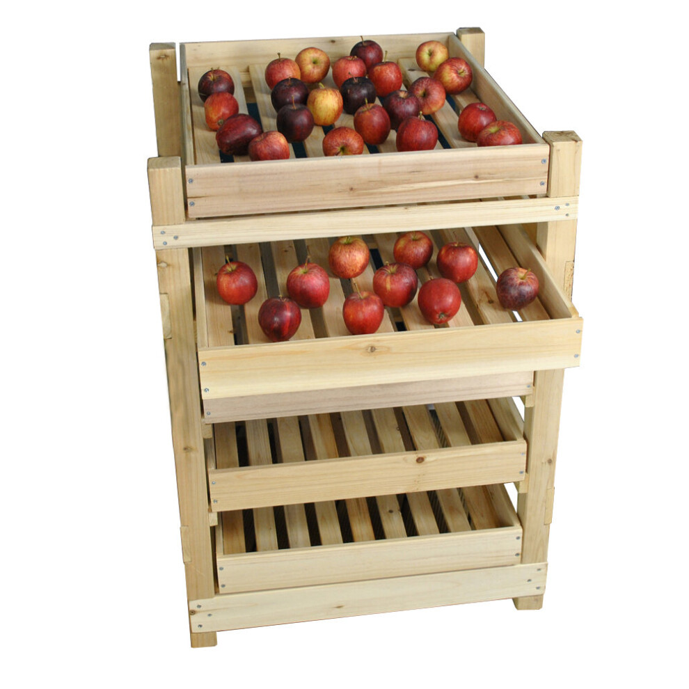 Traditional Wooden Apple Storage Rack (5 Drawer)