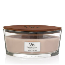 WoodWick - Candela a ellisse Vaniglia e sale marino Hearthwick