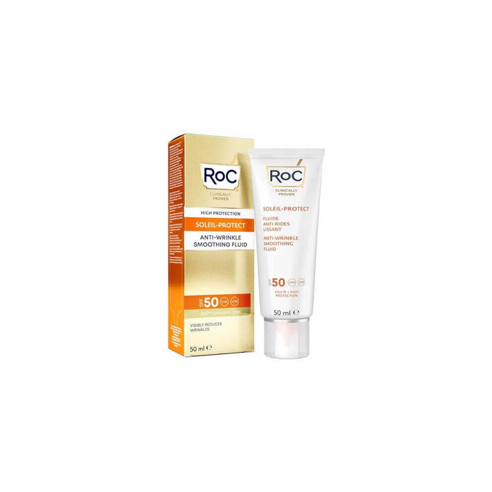 Roc - Soleil-Protect Smoothing Anti-Wrinkle Fluid Spf50 (50Ml)