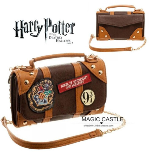 Χέρι Satche πορτοφόλι τσάντα πακέτο δώρο Harry Potter Hogwarts PU σχολείο σήμα πορτοφόλι 2