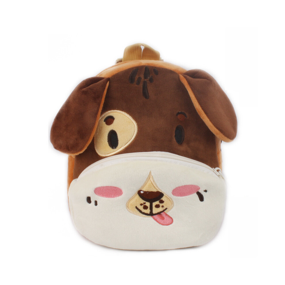 (Dog) Toddler Kid Children Boy Girl Plush Cartoon Animal Backpack School Bag Rucksack