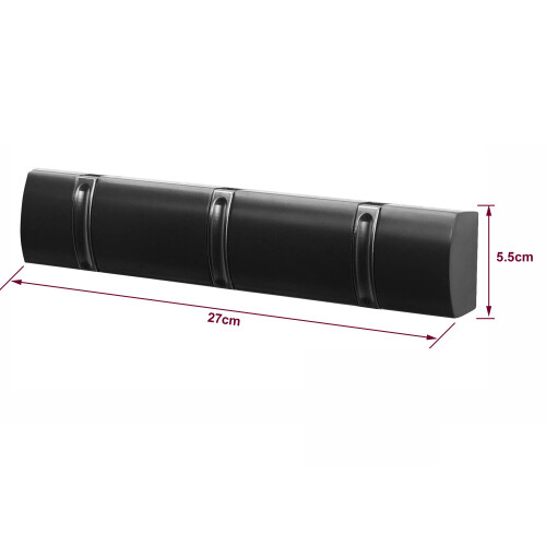 Direct Online Houseware (3 Hooks) Black Nickel Door Hooks On Black Mountable Board 1