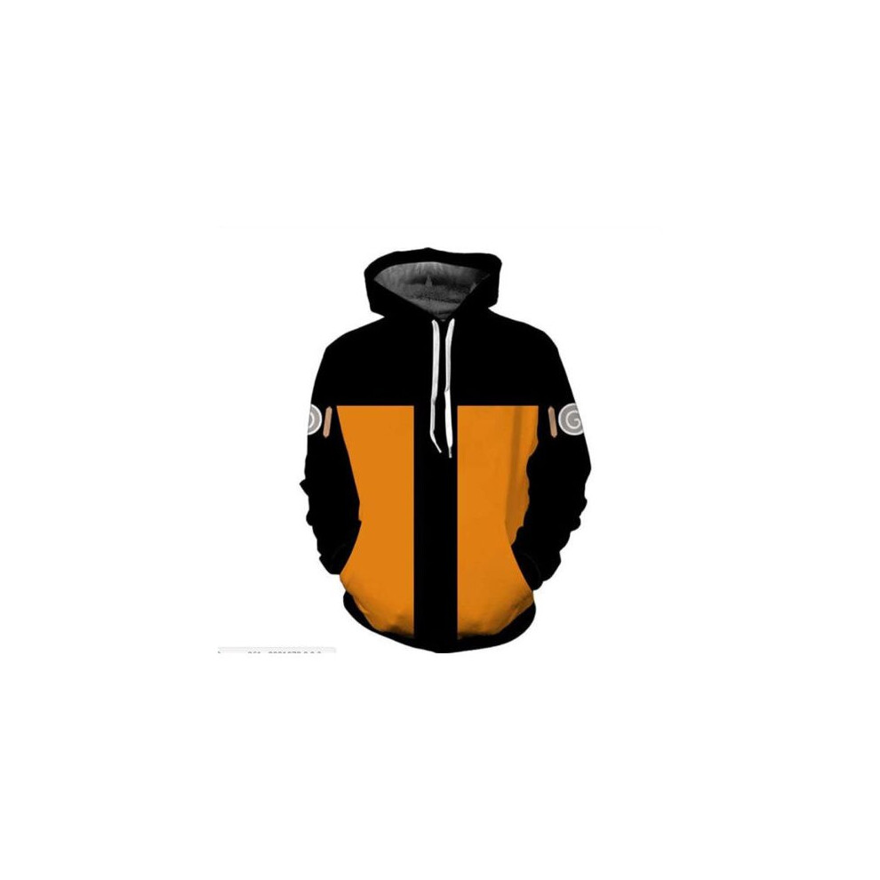 (Naruto, L) Long Sleeve Pullovers Hooded Jacket UK Hokage Ninjia Anime Hoodie Sweater Casual