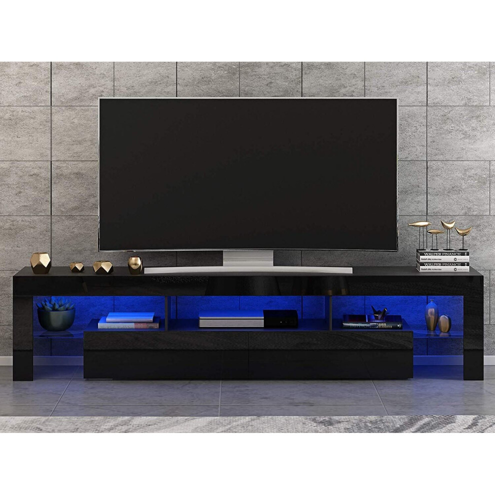 (Black) Hampton & Stewart 16 RGB LED Tv Unit 160 cm