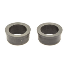 2x Plastic Reducer Bushes 35mm to 1 Inch Wheel Axle Bore Bush Sack Truck Trolley
