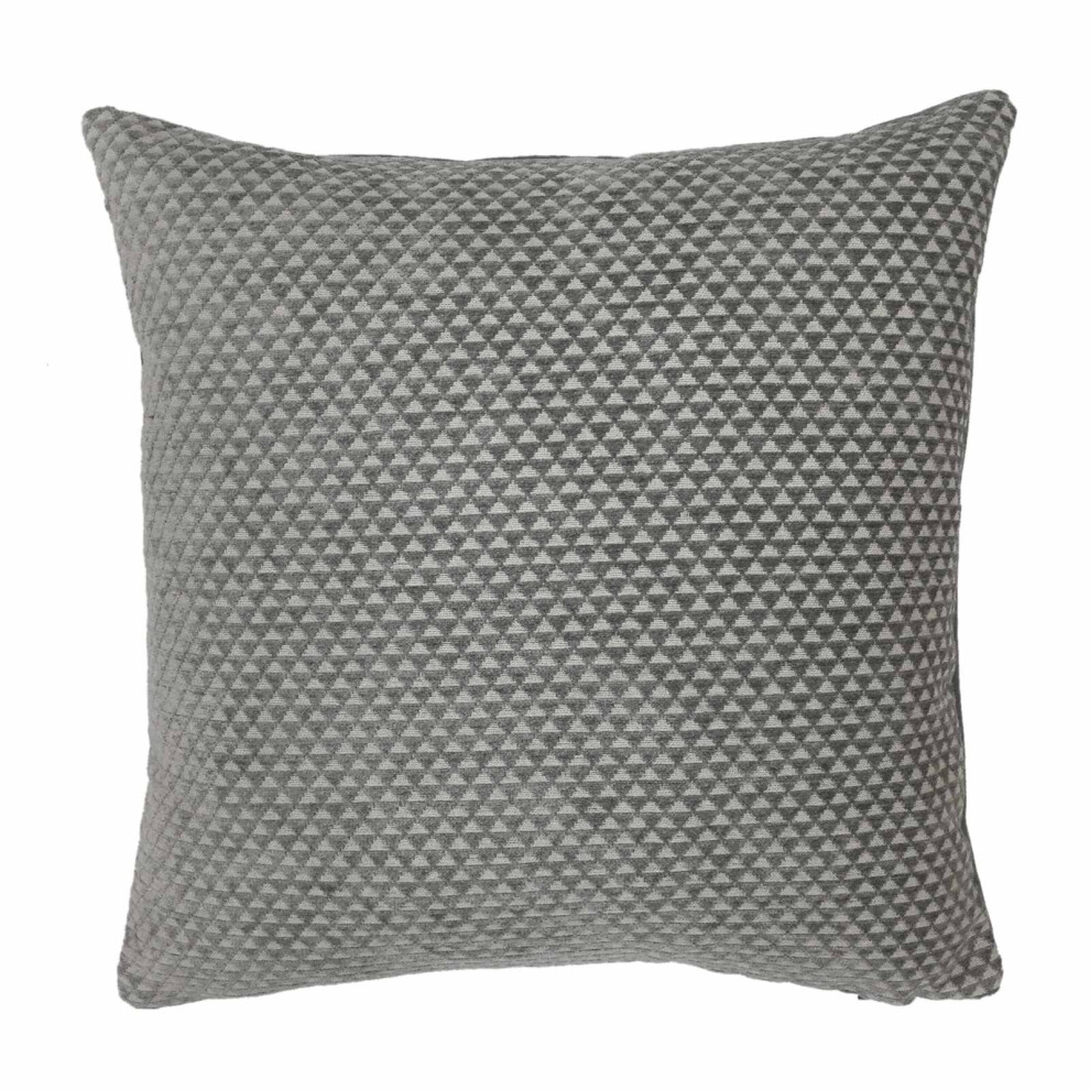 Homescapes (Silver) Geometric Cushion Cover