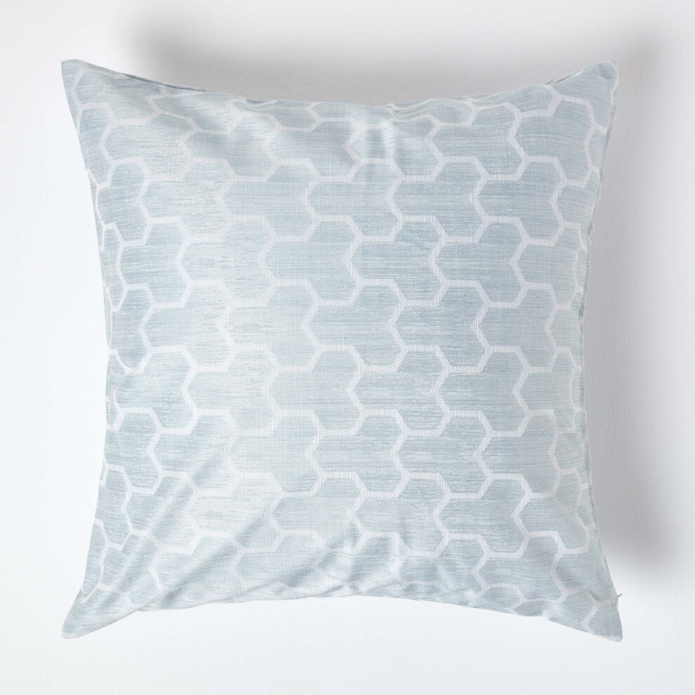 Geometric Jacquard Cushion Cover