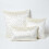 Homescapes (Cream, 40 x 40 cm) Crushed Velvet Rectangular Cushion Cover 5