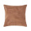 Homescapes (Tan) Real Leather Suede Cushion with Feather Filling 1
