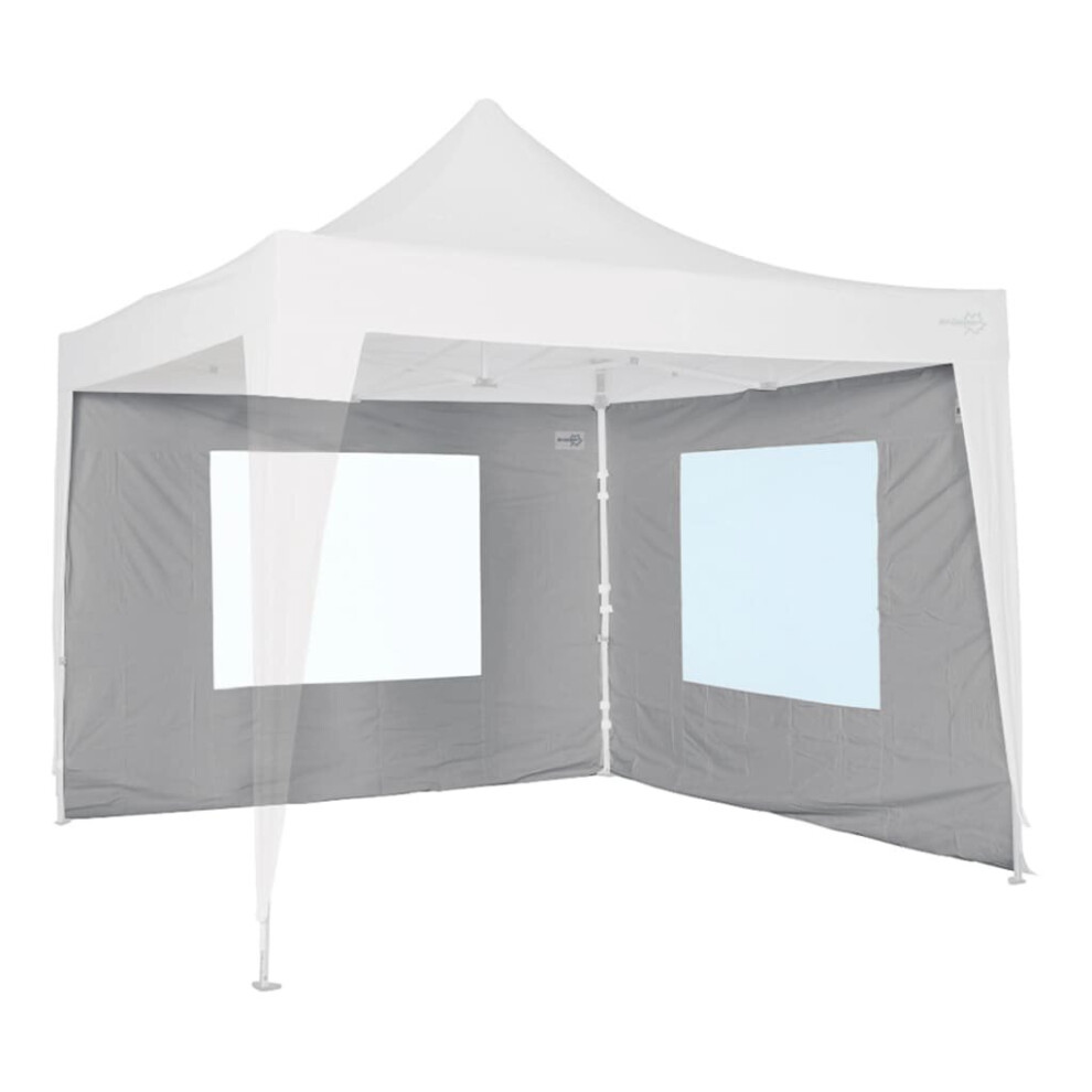 Bo-Camp Side Wall for Party Shelter with Window Gazebo Side Panel Canopy Grey