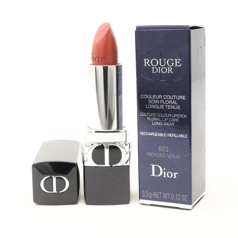 (683 Rendez-Vous (Satin)) Dior Rouge Dior Lipstick  0.12oz/3.5g New With Box