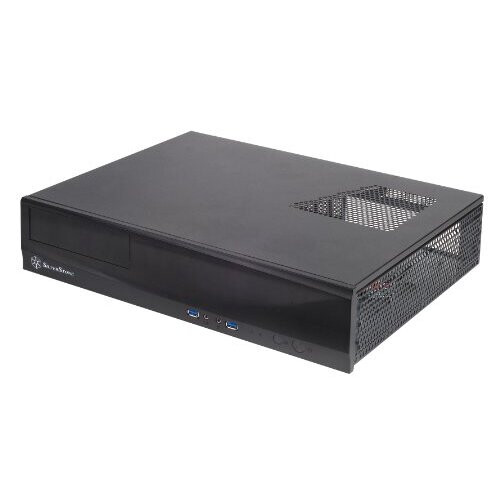 Silverstone SilverStone SST-ML03B - Milo Slim HTPC Micro ATX Silent Computer Case  black