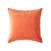 (Burnt Orange, 40 x 40 cm) Velvet Cushion Cover