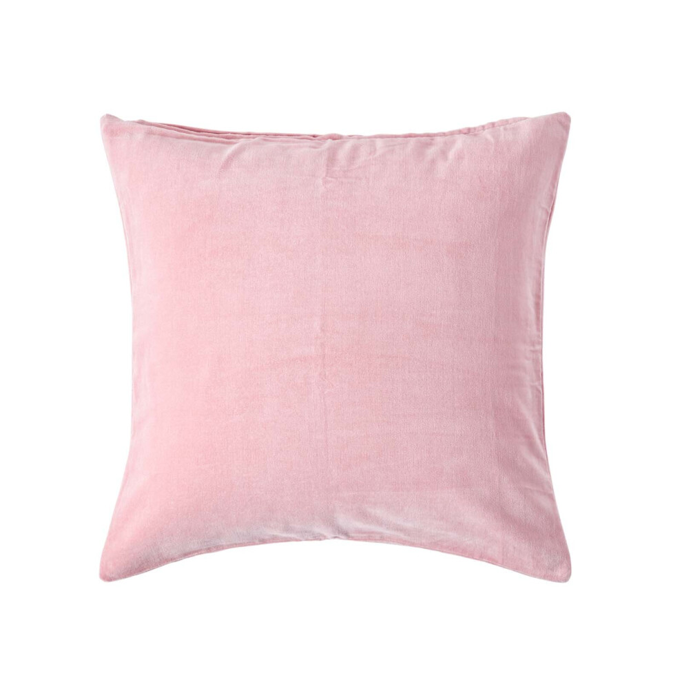 Homescapes (, 40 X 40 Cm) Velvet Cushion Cover Pink