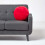 Homescapes (Red) Velvet Cushion, 40 cm Round 4