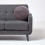 Homescapes (Dark grey) Velvet Cushion, 40 cm Round 4