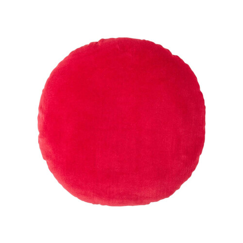 Homescapes (Red) Velvet Cushion, 40 cm Round