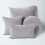 Homescapes (Light grey) Velvet Cushion, 40 cm Round 5