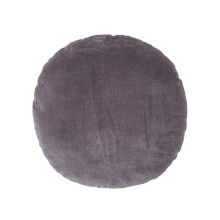 (Dark grey) Velvet Cushion, 40 cm Round